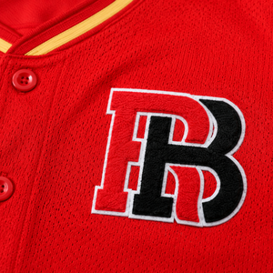 Camiseta de Béisbol de Malla de Poliéster Premium, Cuello en V, con Botones, Ropa Deportiva para Equipos, Personalizable OEM - Product Image 4