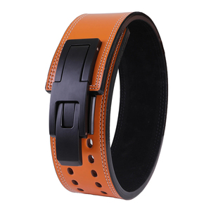 เข็มขัดหนังวัวสำหรับเล่นกีฬาสุดหรูหนา10มม. กว้าง4นิ้วสำหรับโรงยิมยกน้ำหนักและฟิตเนส - Product Image 5