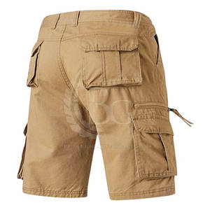 Pantalones cortos cargo informales para hombre, precio al por mayor, logotipo personalizado, gran tamaño, peso ligero, algodón antiarrugas, uso en exteriores, servicio OEM - Product Image 2