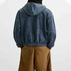 Sudadera con Capucha Retro Lavada para Hombre con Diseño Extra Grande, Adecuada para Ropa Urbana - Product Image 3