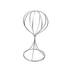 ชั้นวางหมวกโลหะสองชั้นแบบตั้งพื้น ดีไซน์คลาสสิก สีเงิน - Product Image 5