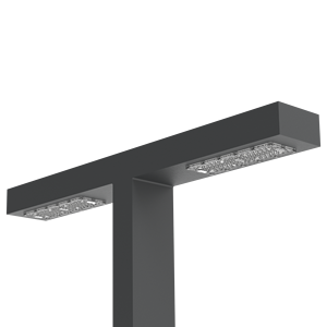 Lampes à mât LED étanches IP66 pour extérieur, poteau en aluminium de 3 à 6 m, éclairage décoratif pour parcs et jardins, 2x40W CRI 80 3000K/4000K/6500K - Product Image 3