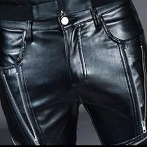 Pantalón de cuero profesional de alta calidad Precio al por mayor Material de cuero de calidad Hombres Buen precio Pantalón de cuero - Product Image 5