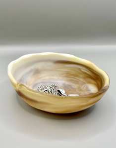 Ensemble de bols de service en résine jaune personnalisés de haute qualité hautement polis pour la maison hôtel restaurant emballés dans un carton - Product Image 1