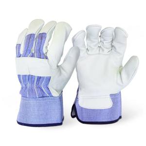 Elite-guantes de cuero de vaca de grano Premium con manguito de seguridad, guantes de seguridad para el trabajo con resistencia a perforaciones - Product Image 2