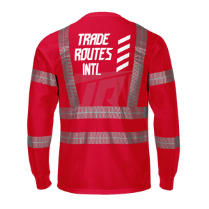 Customized Reflective <b>Waterproof</b> 100% Premium <b>Overall</b> Set OEM Factory Price Professional Polyester Shirt Crew Safety Clothing - Product Image 4