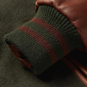 <b>Men</b> varsity <b>jacket</b> with plain minimalist design and soft lining - Product Image 5