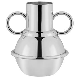 Florero redondo de la mejor calidad con acabado brillante y sombra dorada con tamaños de 28x26x25cm - Product Image 6