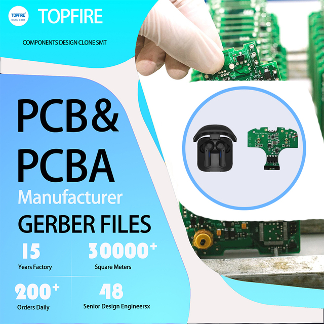 Customized TWS Wireless for Bluetooth Earphones PCB Electronics Circuit Board Amplifier Kit Custom Other PCB & PCBA
