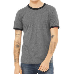 T-shirt d'été de couleur unie pour hommes, col en O, manches courtes, respirant, sport, course à pied, t-shirts pour hommes, au prix de gros - Product Image 5