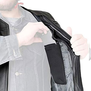 New Arrival Top High Quality Men Leather Vest Latest Design <b>Bike</b> Leather Vest For Men - Product Image 6