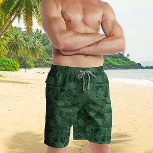 กางเกงขาสั้นตาข่ายสำหรับออกกำลังกายในยิมของผู้ชายแฟชั่นฤดูร้อนดีไซน์หรูพิมพ์ซับลิเมชัน5นิ้วผ้าฝ้าย100% ออกแบบได้ตามต้องการแบบถัก - Product Image 6