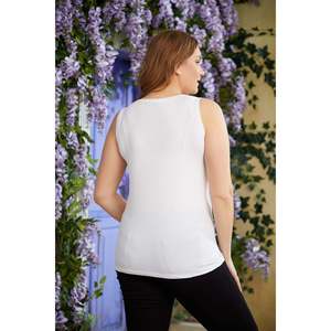 Débardeur blanc grande taille - Product Image 3