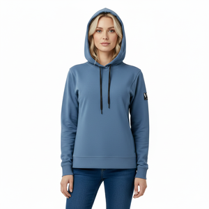 Ensemble de jogging en molleton de coton et polyester pour femmes deux pièces Streetwear pull à capuche et pantalons de survêtement haut court grande taille OEM disponible - Product Image 4