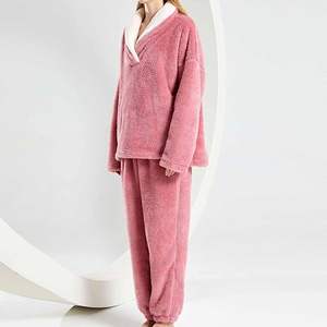 Good Quality Warm Women's Sleepwear Suit Pajamas for Women Winter Women Sleepwear Pajama - Product Image 2