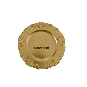 Metal Round Charger <b>Plate</b> Creative Design Handmade Under <b>Plate</b> Classic Stylish Fancy new Metal Charger <b>Plate</b> - Product Image 4