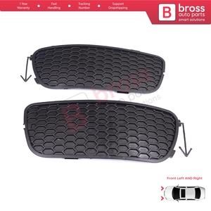 Grille de Pare-chocs Avant BSP1188 pour Feux Antibrouillard, Sans Trous, Gauche et Droite, pour Palio Siena MK1 178 2007-2016 Albea 2002-2012 51703144 - Product Image 4