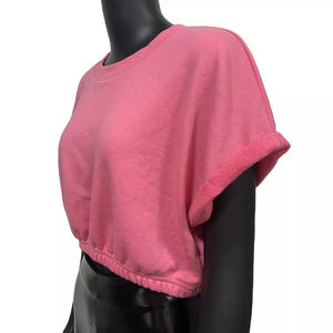 เสื้อยืดออกกำลังกายแขนสั้นทรงครอป รุ่นใหม่ล่าสุด ดีไซน์ลายริบคู่ ขอบยางยืด น่ารัก ใส่ได้ทั้งชายหญิง เหมาะสำหรับฤดูร้อน ปี 2026 - Product Image 6