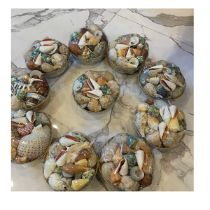 Artistic Seashell Bag Themed Bowl Using Polished Seashell Material For Room Decoration Produced In Vietnam - Product Image 1