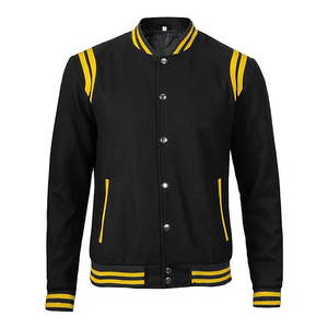 Best-seller Veste universitaire d'hiver en polaire style cool personnalisé Blouson de baseball en cuir pour hommes - Product Image 1