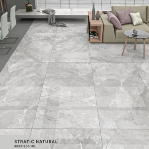 Carreaux à effet brillant pour usage hôtelier Corps en porcelaine 800x1600mm Carreaux élégants 800x1600mm pour hôtel - Product Image 2