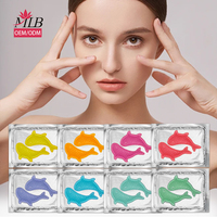 Logo personnalisé Hydrogel de collagène masque pour les yeux sous l'aloe vera pour les yeux gonflés