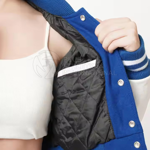 Top corto con logotipo personalizado de calidad superior, chaqueta con letras, ropa de moda, Top corto de manga larga, chaqueta con letras - Product Image 3