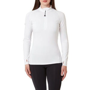 Vêtements équestres OEM pour femmes, chemise de spectacle équestre d'extérieur à manches longues avec fermeture éclair et couche de Base - Product Image 1