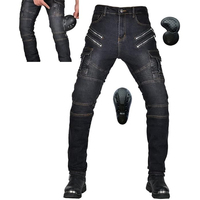 Jean de moto D-Ride pour homme adulte, denim foncé, respirant, séchage rapide, haute qualité, protection homologuée CE, empiècements extensibles