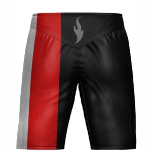 กางเกงขาสั้นฝึกซ้อม MMA แบบแห้งเร็วสำหรับผู้ชายกางเกงออกกำลังกายขาสั้นแบบมีเชือกผูกแบบไทยสำหรับใส่ออกกำลังกายเล่นกีฬามีความยาวถึงเข่า - Product Image 2