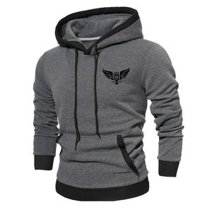 Men's Winter Hooded Fleece Sweatshirt Silk Screen Printing Made 100% Cotton Material New Fashion Pullover Hoodie - Product Image 5
