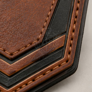 Écussons en cuir personnalisés, étiquettes avec logo sur mesure, badges décoratifs à coudre pour chapeaux, artisanat, accessoires et créations de mode - Product Image 6