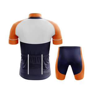 Ensemble de maillot de cyclisme ODM OEM, haute élasticité, respirant, séchage rapide, ensemble de 2 pièces, sports de plein air, unisexe, manches courtes, uniforme - Product Image 2
