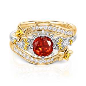 ชุดแหวนดาวและพระจันทร์สองสี Jeulia Luna Astra - Product Image 2