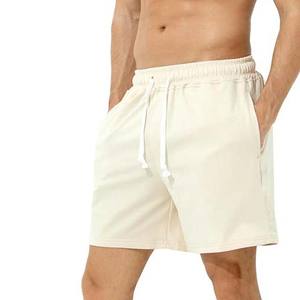 Lightweight Solid Color <b>Men's</b> Jogging <b>Shorts</b> Summer Cotton Beach <b>Shorts</b> with Drawstring Fashionable Breathable <b>Short</b> Clothing - Product Image 2