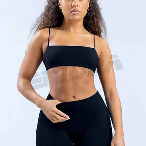 Ropa deportiva para mujer, conjunto de 2 piezas, traje de entrenamiento para gimnasio, sujetador de Fitness con correa ajustable y pantalones cortos de cintura alta, ropa deportiva, traje de entrenamiento - Product Image 5