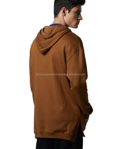 Sweat à capuche pour homme 100% coton avec logo personnalisé, épaules tombantes vierges, pull oversize, sweat à capuche en coton épais et respirant pour homme - Product Image 1