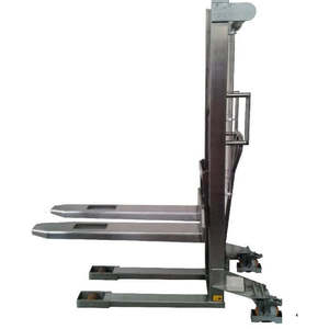Chariot élévateur manuel en acier inoxydable A304, 1,15 m, configuration simple, pour utilisation en usine de fabrication - Product Image 3