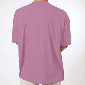 Camiseta de Verano al por Mayor, Ecológica, Holgada, Unisex, de Gran Tamaño, Personalizable, de Algodón/Poliéster, con Cuello en V y Diamantes - Product Image 5