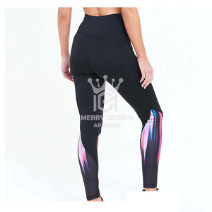 Leggings pour femmes fabriqués en usine, quantité en gros, dernier modèle, vêtements de fitness, sans couture, respirant, taille élastique, yoga, pantalon uni, taille haute - Product Image 4