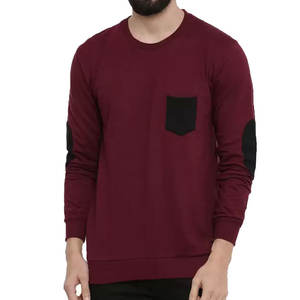 Venta al por mayor de fábrica de alta calidad sudaderas de los hombres personalizados profesionales básicos de algodón de mezcla de punto de impresión transpirable - Product Image 1