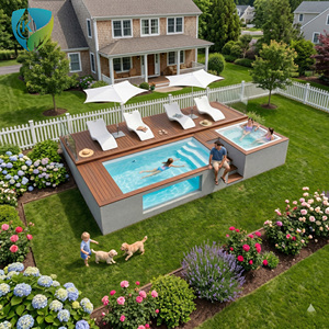 Piscina Elevada Personalizada de Instalación Rápida, Piscina de Fibra de Vidrio para Exteriores, Proyecto Comercial de Lujo para Airbnb - Product Image 4