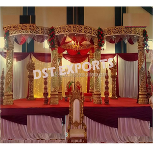 Encantador Mandap de Cristal para Bodas, el Mejor Mandap Decorado para Bodas, Mandap de Cristal para Bodas, INGLATERRA, EUROPA - Product Image 1