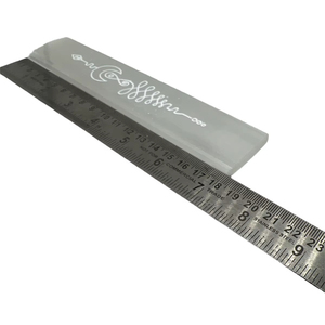 Nouvelle conception, bâton en sélénite naturelle fait à la main, gravé, bâton de cristal de guérison Feng Shui, baguette de méditation Reiki, purification énergétique - Product Image 1