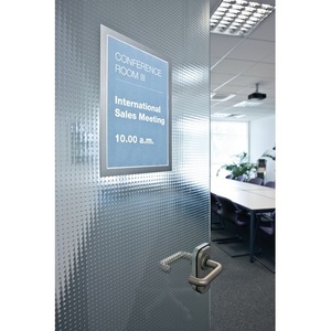 Durable Silver DIN A4 Magnetic Metal <b>Frame</b> with Self-Adhesive Backing Film 2pcs/Pack - Product Image 4