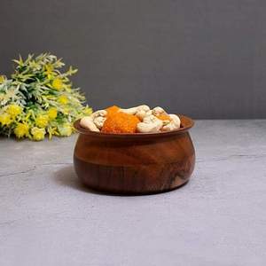 Tazón de Madera Natural para Uso Doméstico y Alimentario, Hecho de Madera Natural Ecológica de Primera Calidad, Hecho en India - Product Image 6