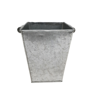 Maceta cuadrada de estilo moderno, maceta grande de Color galvanizado Natural para macetas de jardín y macetas de Metal, decoraciones para el hogar y el jardín - Product Image 2