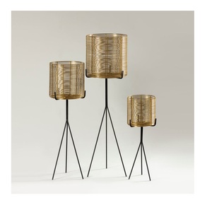 Maceta de hierro artesanal antigua con soporte de calidad de diseño único para decoración del hogar y jardín Maceta de metal de baja tasa - Product Image 4