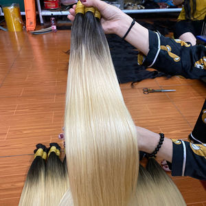 Top Qualité En Vrac Couleur Cheveux Blonde Brut 613 Vierge Cuticule Alignée Extension de Cheveux Humains du Vietnam - Product Image 1