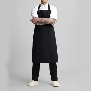 Delantales de chef de lona de algodón en blanco fabricados en fábrica a la venta con logotipo personalizado y diseño personalizado delantales de chef de cocina - Product Image 2